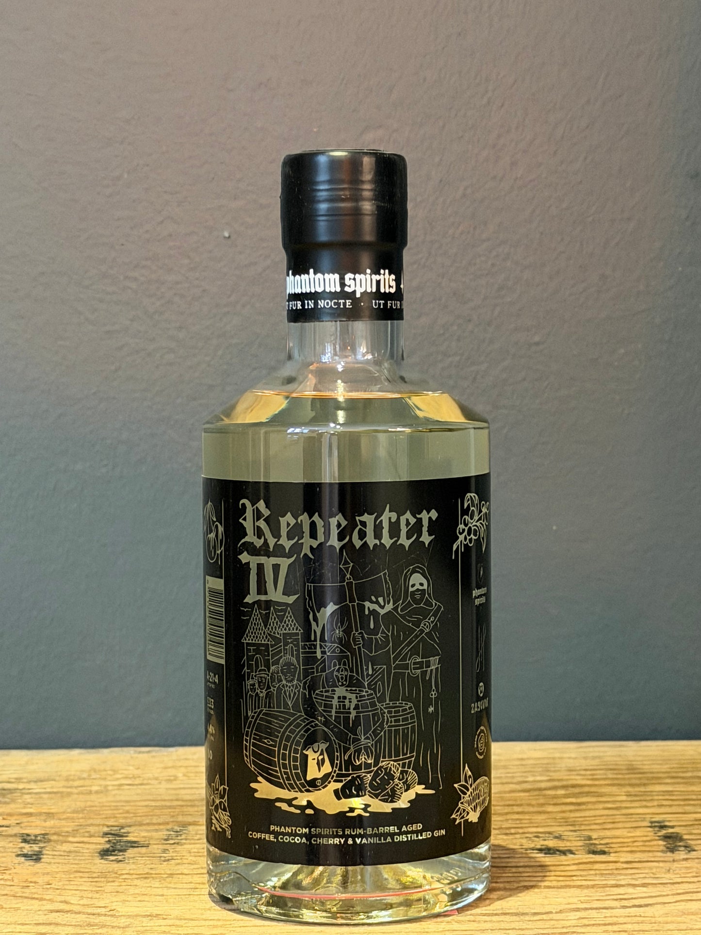 Repeater IV - Rum Barrel-aged Gin w/ Coffee, Cherry, Cacao & Vanilla 44%